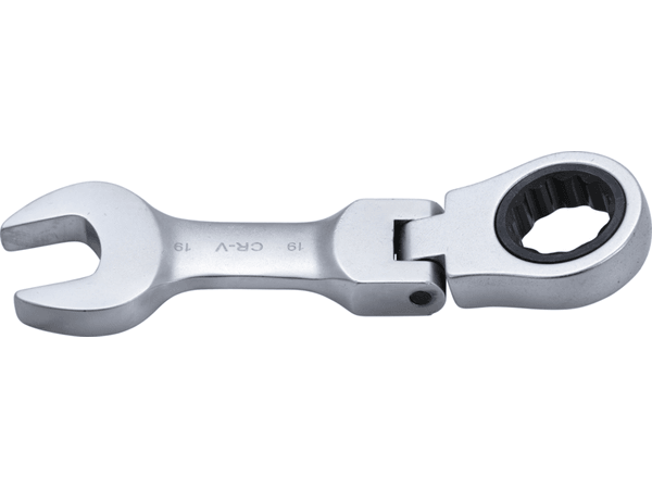 BGS Technic BGS 6919 Krátký očkoplochý klíč 19 mm s ráčnou, kloubový