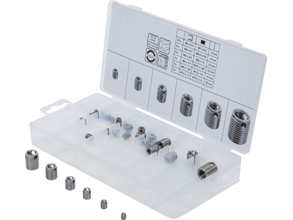 BGS Technic BGS 6844 Závitové vložky M3 ÷ M10, samořezné Sada 32 dílů