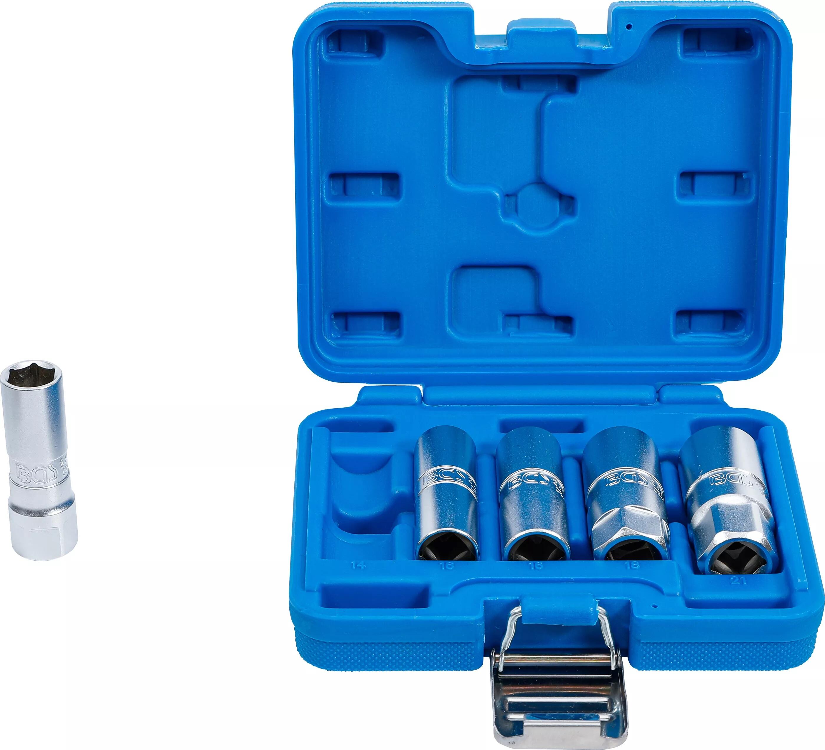 BGS Technic BGS 6641 Nástrčné hlavice 1/2" 14 ÷ 21 mm na zapalovací svíčky Sada 5 dílů