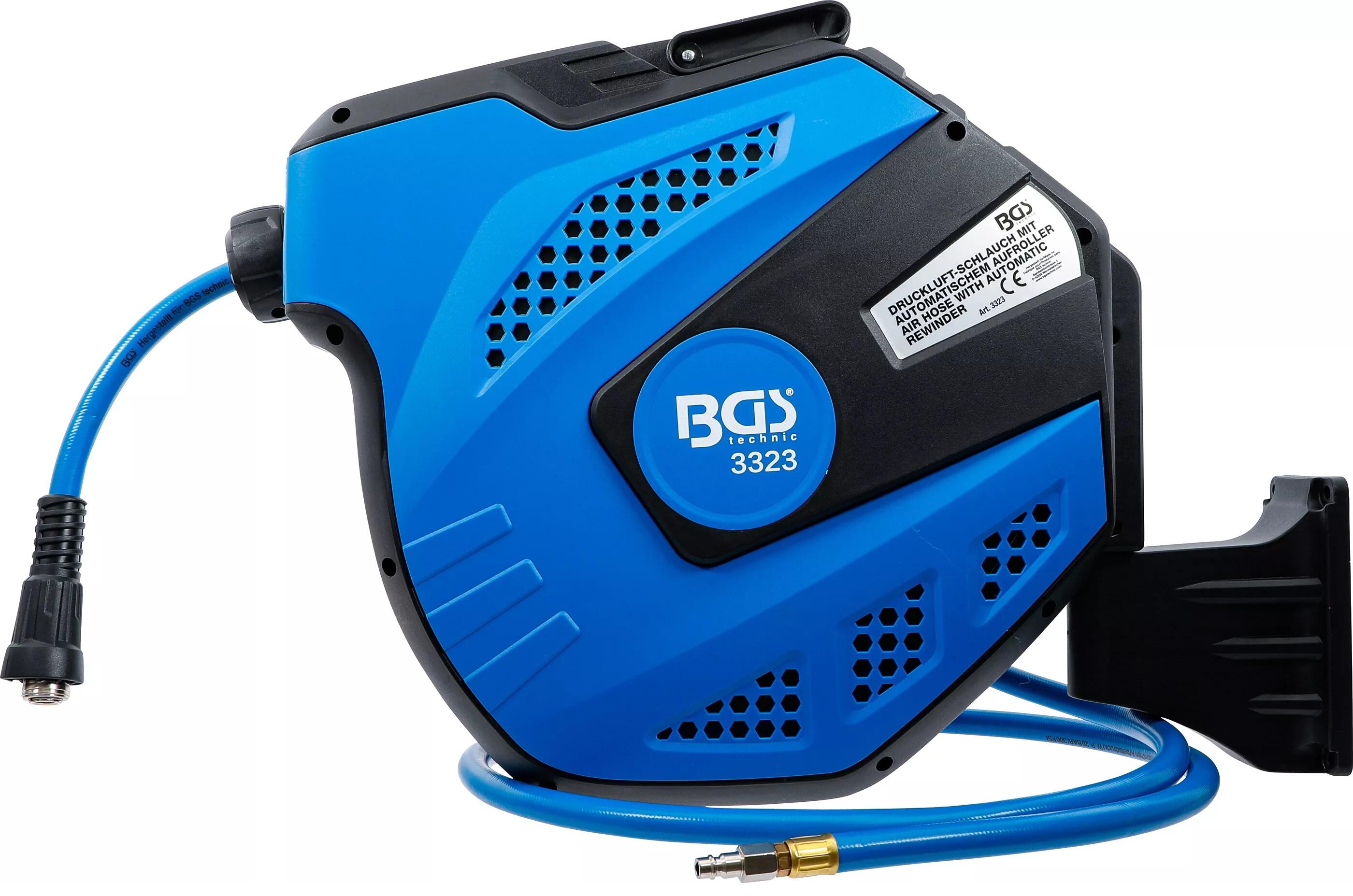 BGS Technic BGS 3323 Tlaková PVC hadice 12 m, průměr 12/18 mm s automatickou navíječkou