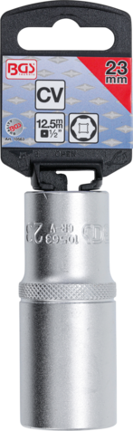 BGS Technic BGS 10563 Nástrčná hlavice 1/2“ 23 mm, 6ti hranná, prodloužená, Pro Torque