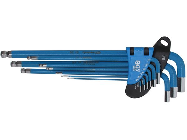 BGS Technic BGS 35101 Zástrčné klíče inbus s koulí a magnetem 1/16 ÷ 3/8“ palcové, e
