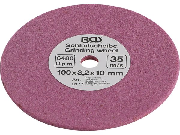 BGS Technic BGS 3177 Brusný kotouč 100 x 3,2 x 10 mm pro brusku pilových řetězů BGS 3180