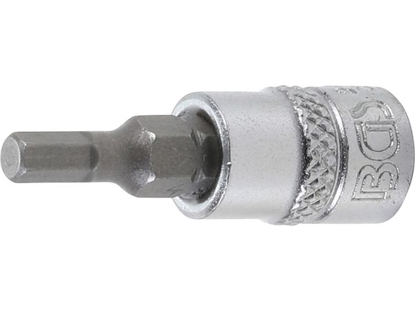 Nástrčná hlavice s bitem HEX 1/4" 4 mm, BGS - B2498