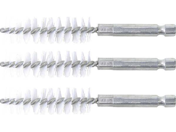 BGS Technic BGS 3078-15-N Nylonové kartáče pr. 15 mm, upínání 1/4", 3 ks (Sada BGS 3078)