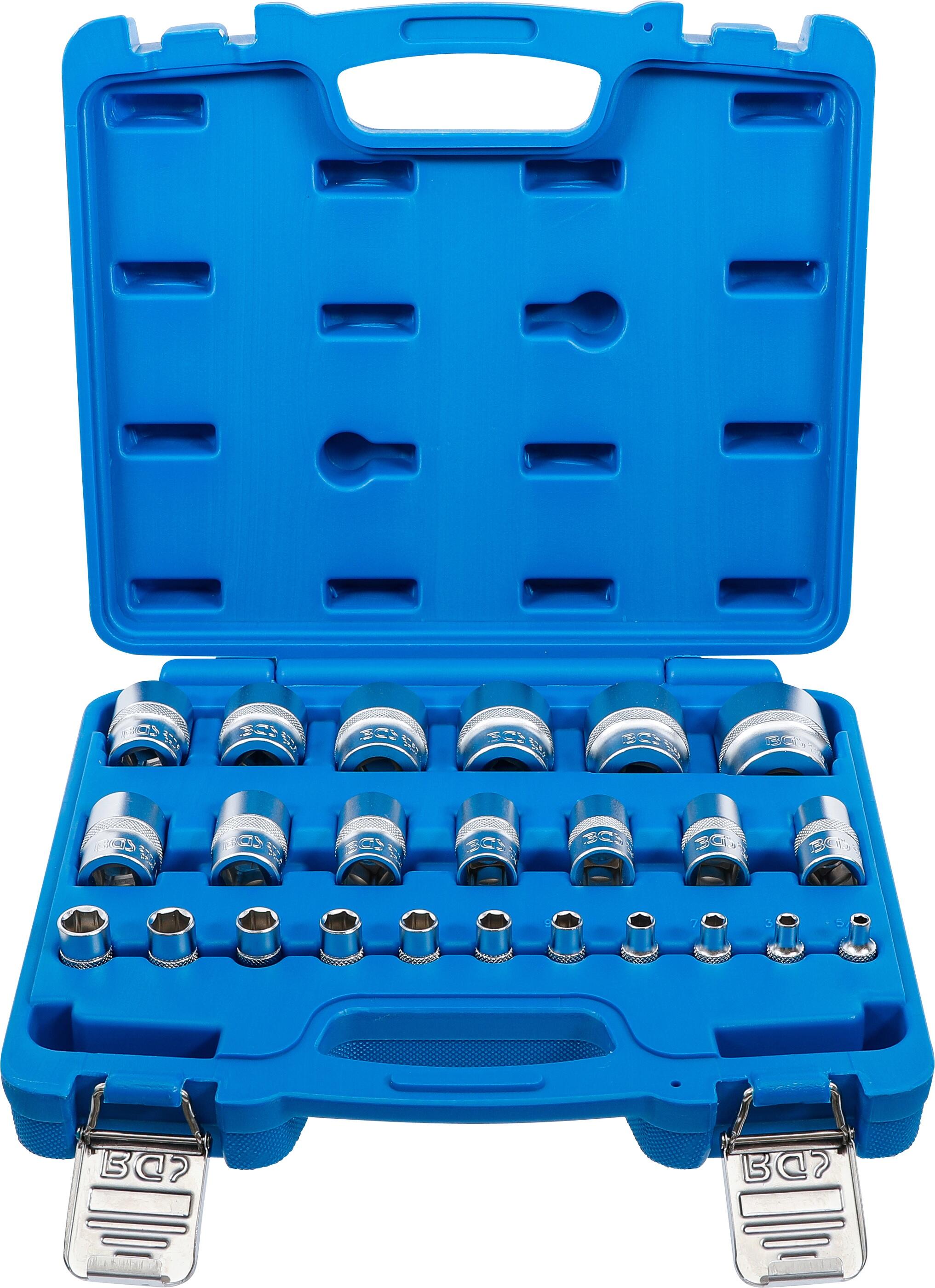 BGS Technic BGS 2246 Nástrčné hlavice 1/4" a 1/2" šestihranné, palcové 5/32" ÷ 1 1/4". Sad