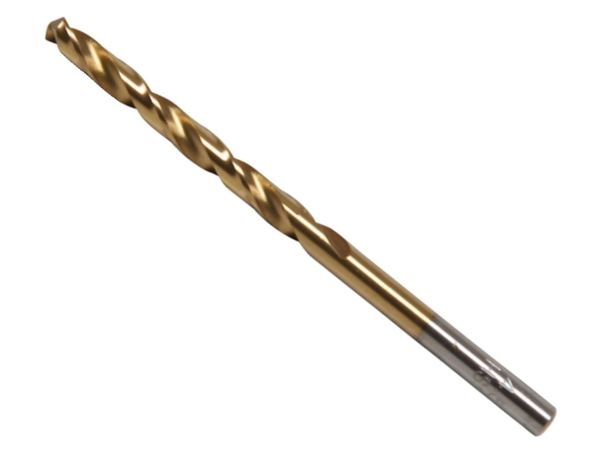 BGS Technic BGS 2040-4.5 Spirálový vrták HSS-G 4,5 mm s válcovou stopkou, TiN. 2 ks