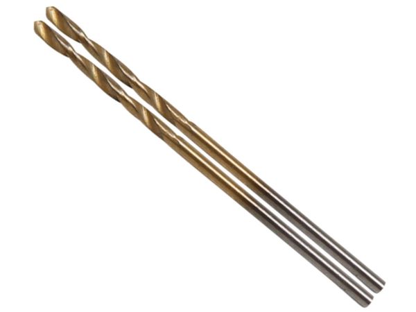 BGS Technic BGS 2040-1.5 Spirálový vrták HSS-G 1,5 mm s válcovou stopkou, TiN. 2 ks
