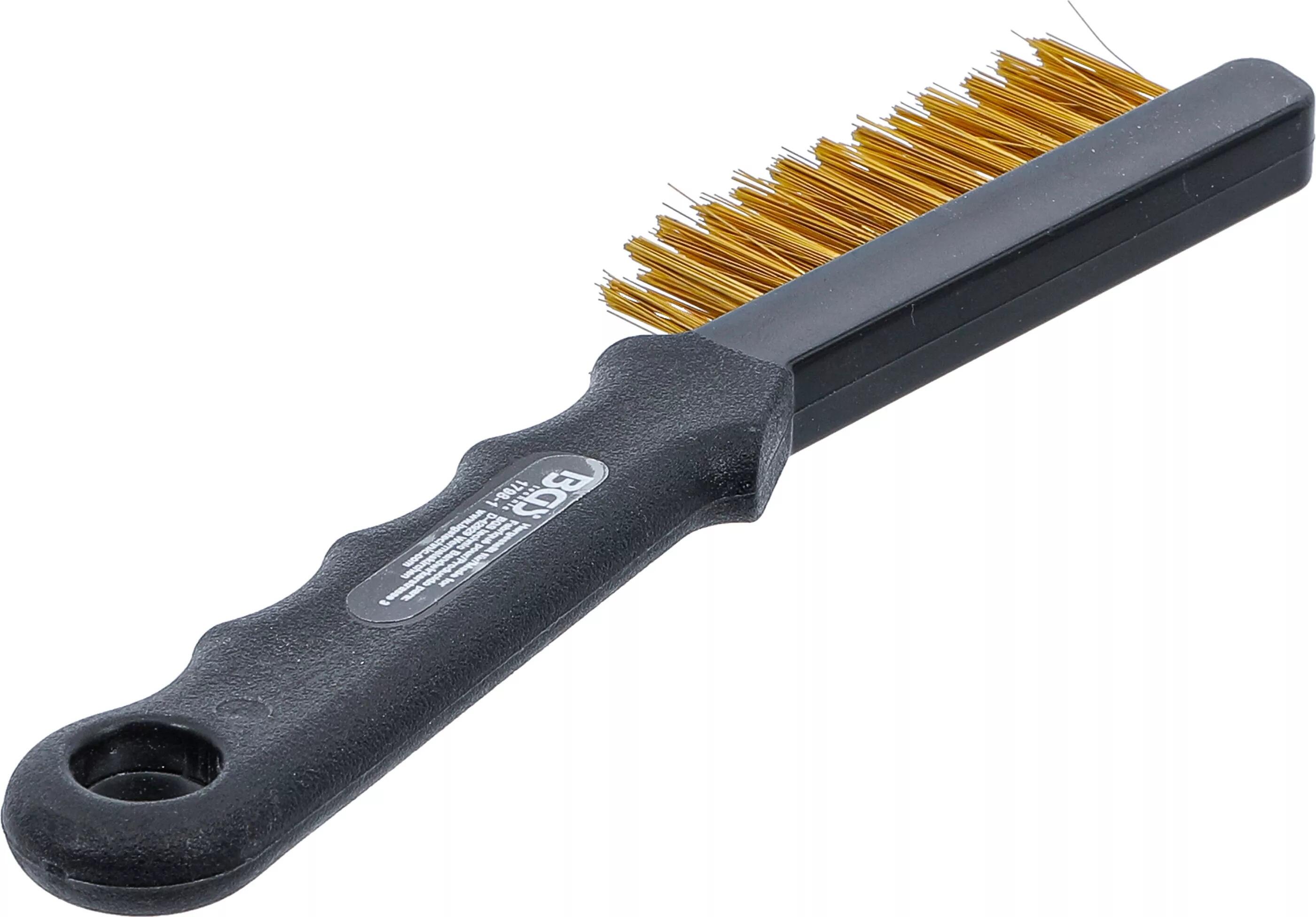 BGS Technic BGS 1798-1 Ruční kartáč 220 mm, mosazný, na čištění brzdových třmenů