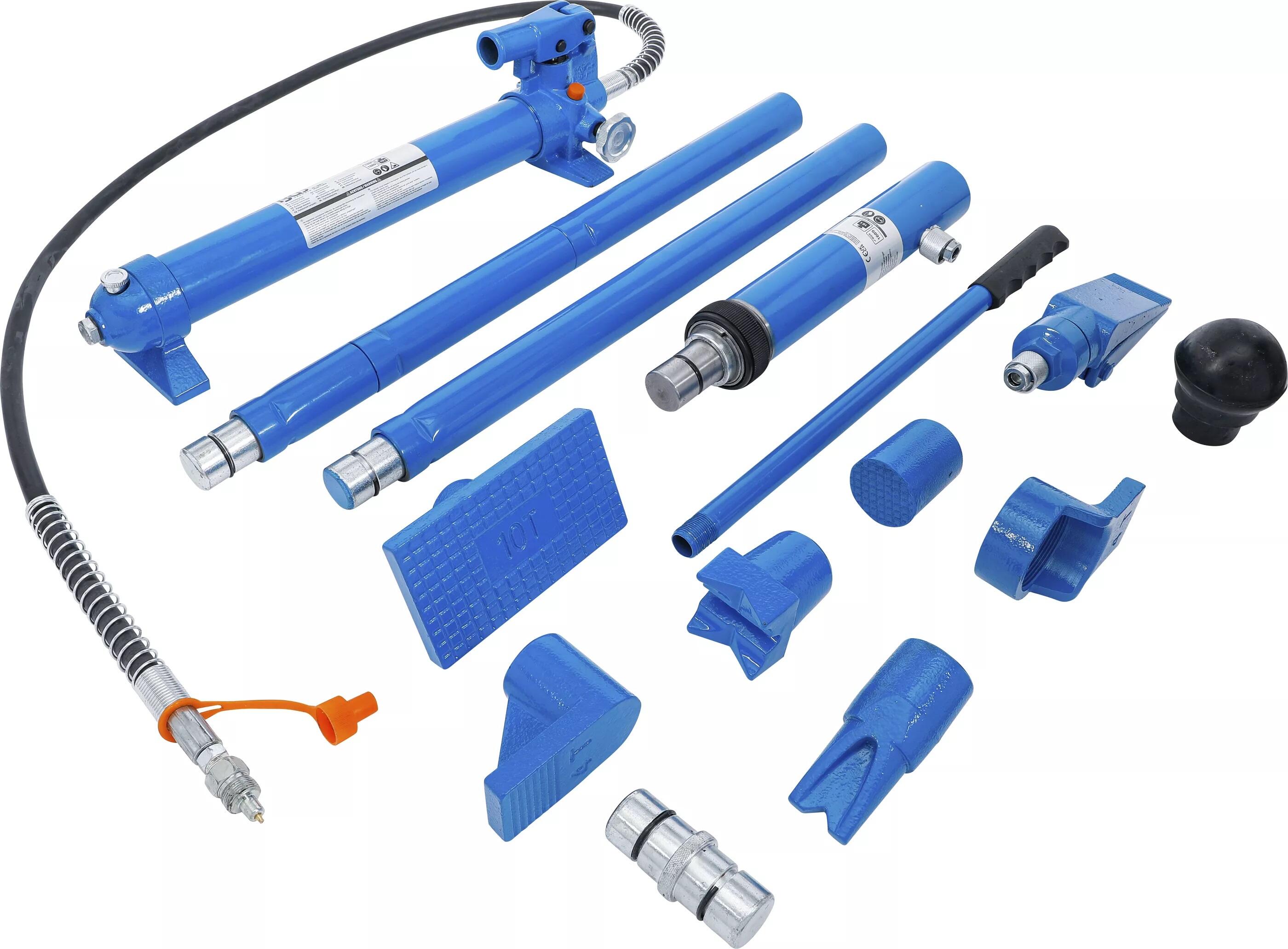 BGS Technic BGS 1689 Karosářská hydraulická sada 10 t. V pojízdném kufru
