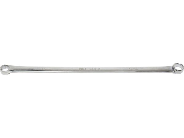 BGS Technic BGS 1186-13x15 Oboustranný očkový klíč 13 x 15 mm, prodloužený