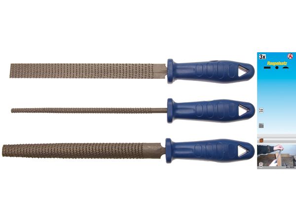 BGS Technic BGS 50235 Rašple na dřevo 200 mm. Sada 3 dílů