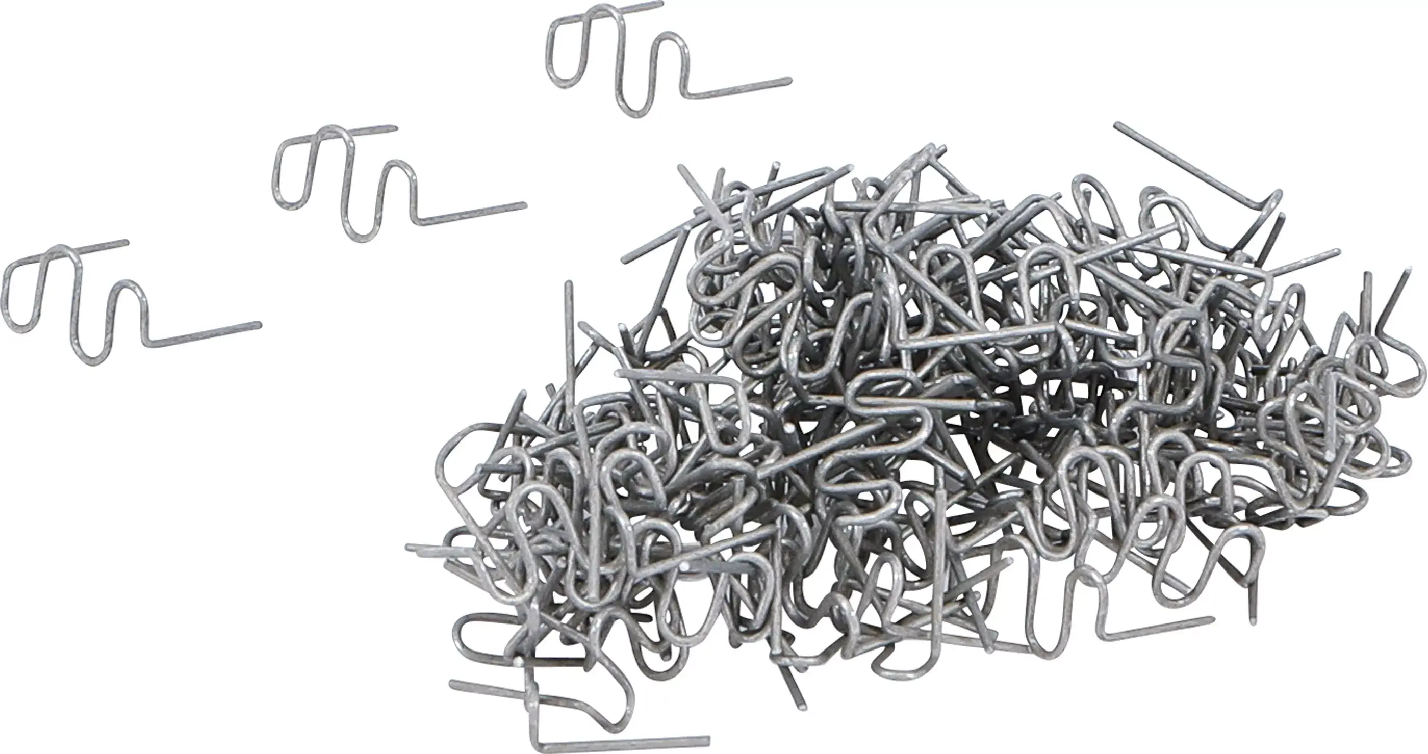 BGS Technic BGS 73353 Svorky pro opravu 0,8 mm BGS1073353, tvar vlny (Sada 100 dílů)