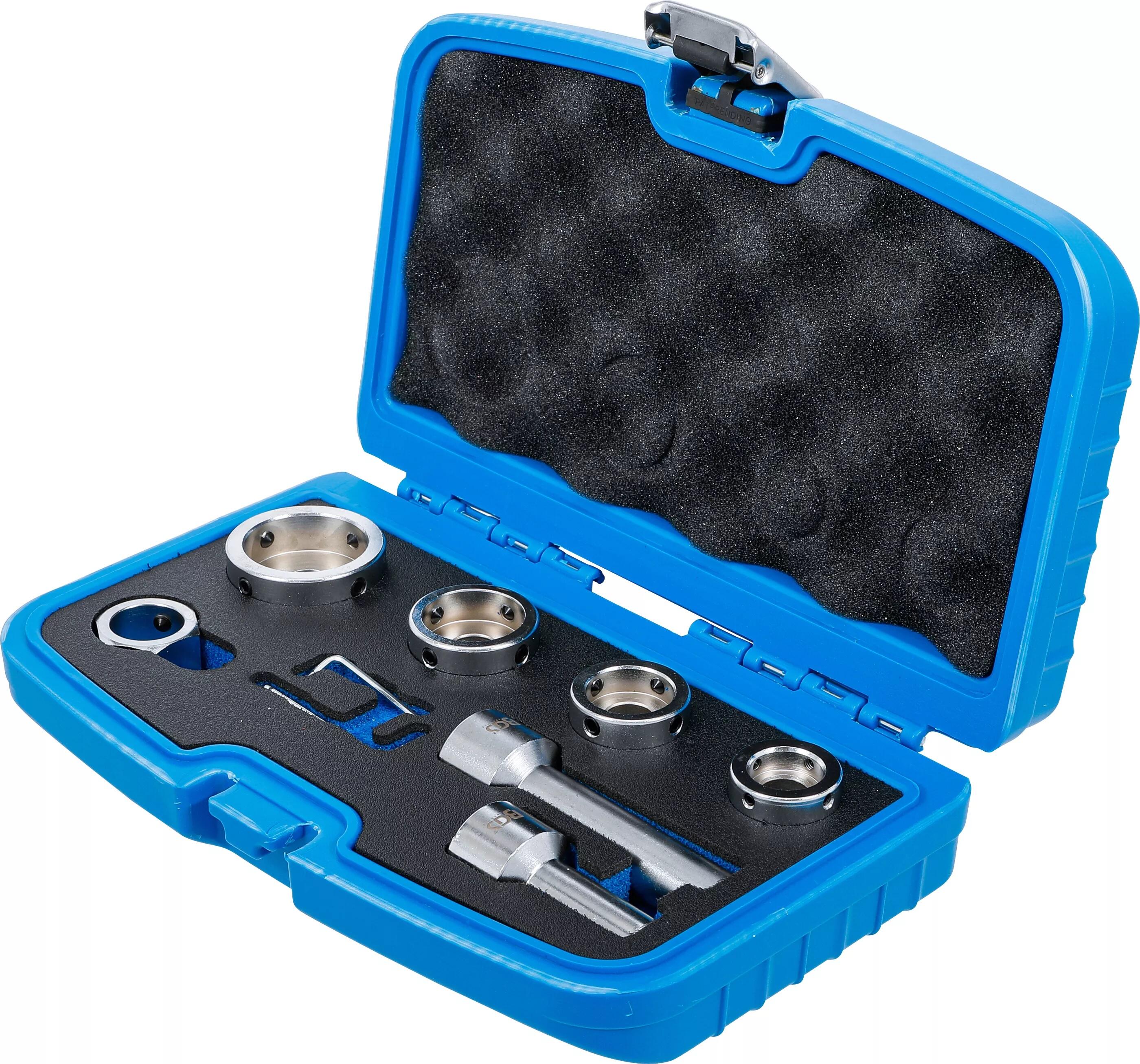 BGS Technic BGS 70115 Adaptéry pro závitník BGS1070115 pro podpěrné čepy (Sada 7 dílů)