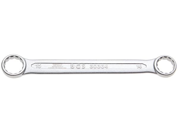 BGS Technic BGS 30334 Oboustranný očkový klíč 14 x 15 mm, extra plochý