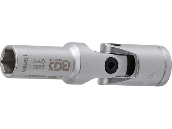 BGS Technic BGS 2982 Nástrčná hlavice 3/8" 10 mm kloubová, prodloužená pro žhavící svíčky