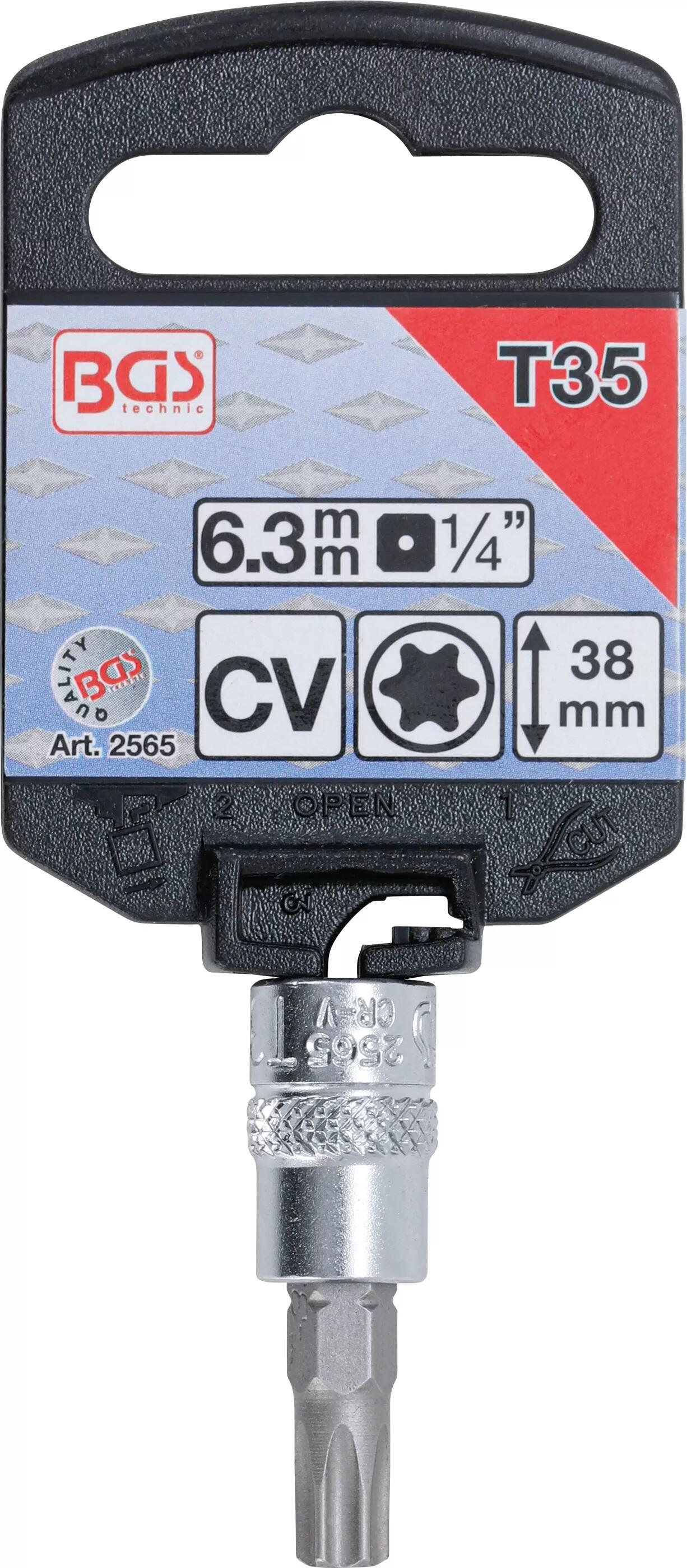 BGS Technic BGS 2565 Zástrčná bitová hlavice 1/4" TX 35