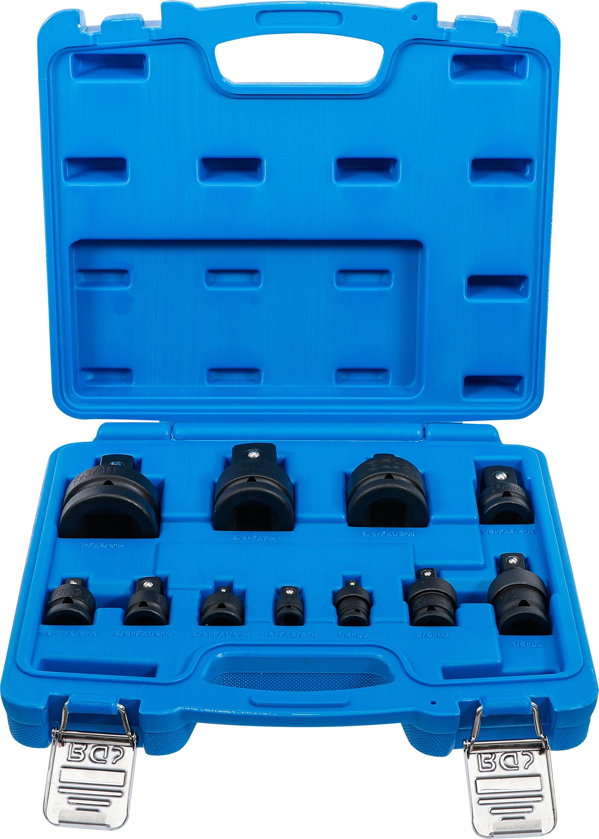 BGS Technic BGS 25140 Ráčnové adaptéry 1/4"÷ 1", tvrzené Cr-Mo (Sada 11 dílů)