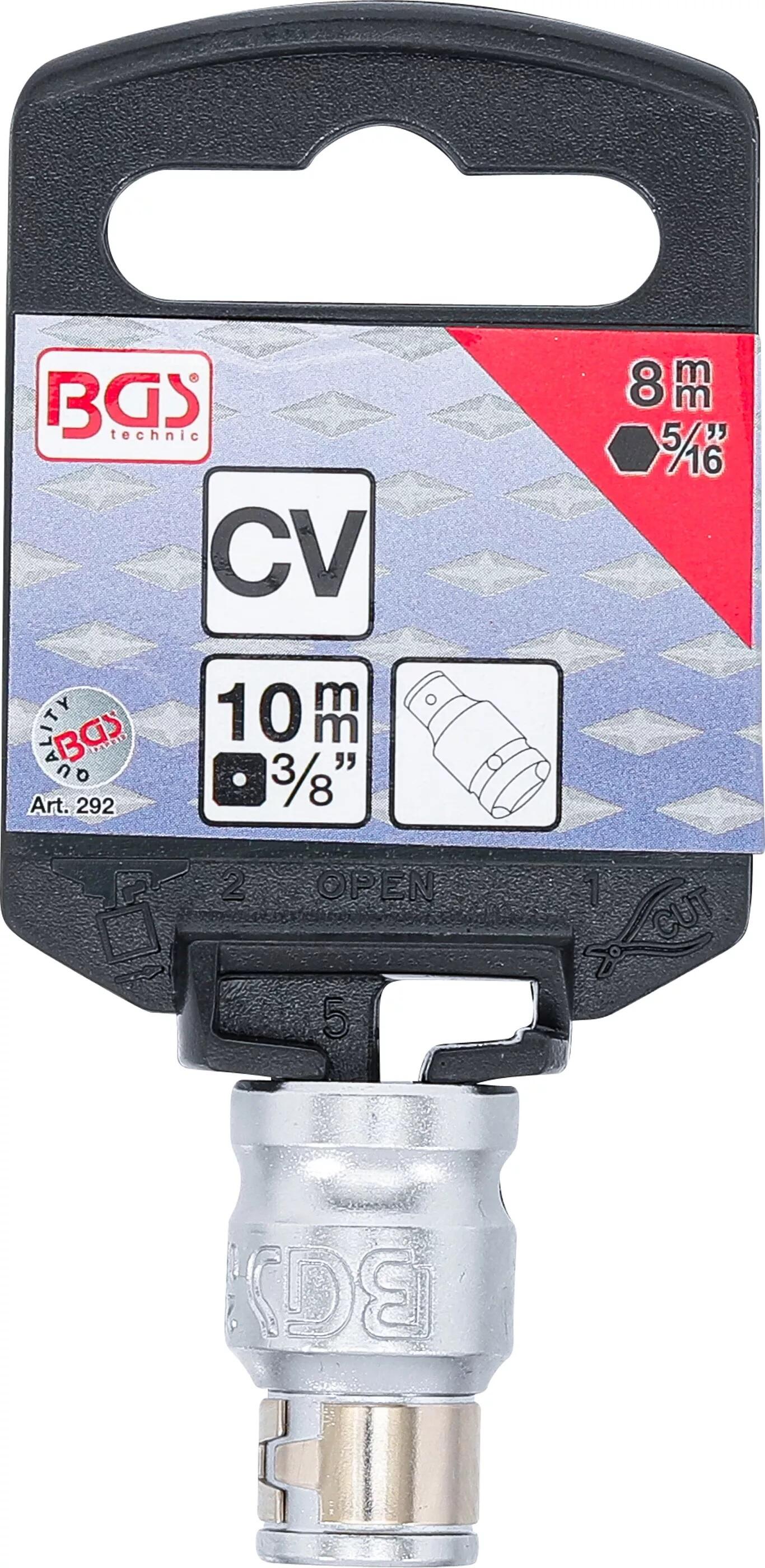 BGS Technic BGS 292 Adaptér vnitřní 3/8" / vnitřní šestihran 5/16"
