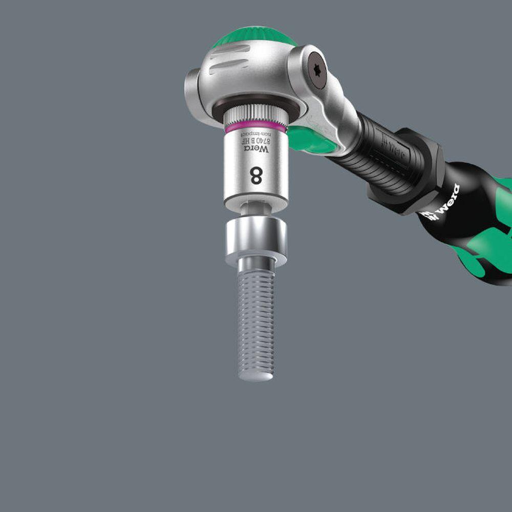 Wera 003974 Sada Belt B Imperial 1. Zástrčné nástavce inbus - palcové pro Zyklop 3/8" (8 k