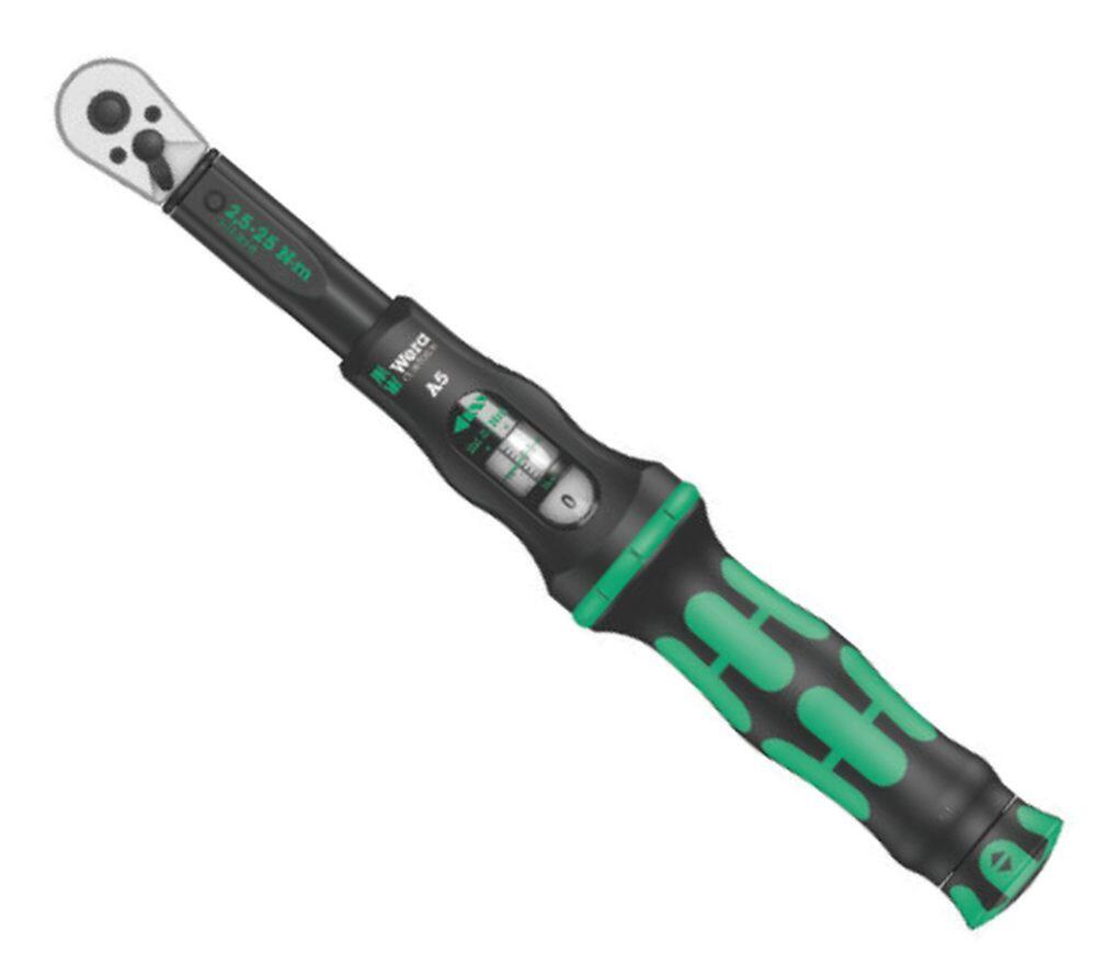 Wera 075604 Momentový klíč Wera Click-Torque A 5 s přepínací ráčnou 1/4" (2,5 ÷ 25 Nm)