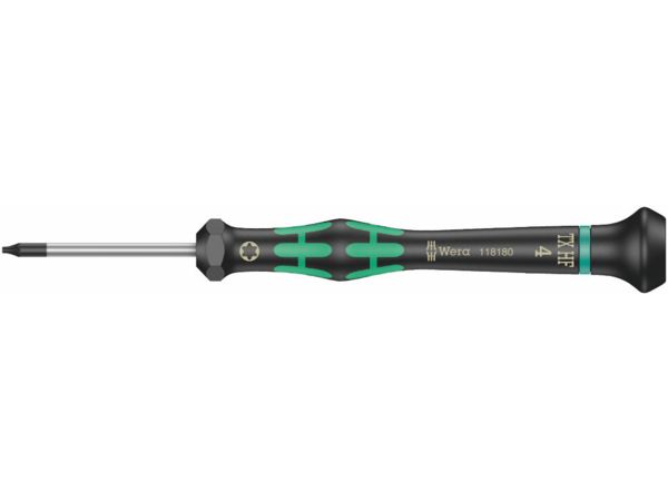 Wera 118180 Šroubovák TORX TX 4 HFx60 mm k použití v elektronice Kraftform Micro typ 2067,
