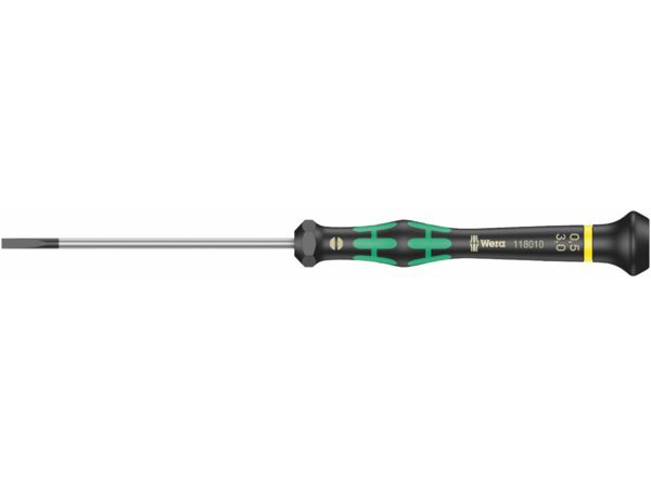 Wera 118010 Šroubovák plochý 0,5x3x80 mm k použití v elektronice Kraftform Micro typ 2035
