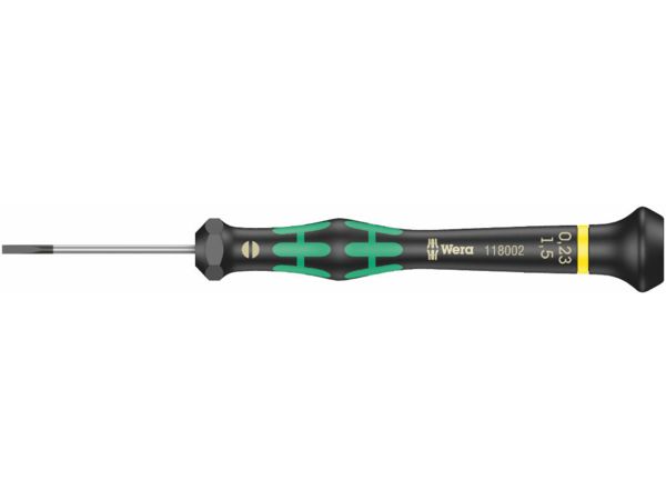 Wera 118002 Šroubovák plochý 0,23x1,5x40 mm k použití v elektronice Kraftform Micro typ 20