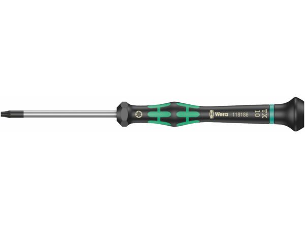 Wera 118186 Šroubovák TORX TX 10 HFx60 mm k použití v elektronice Kraftform Micro typ 2067