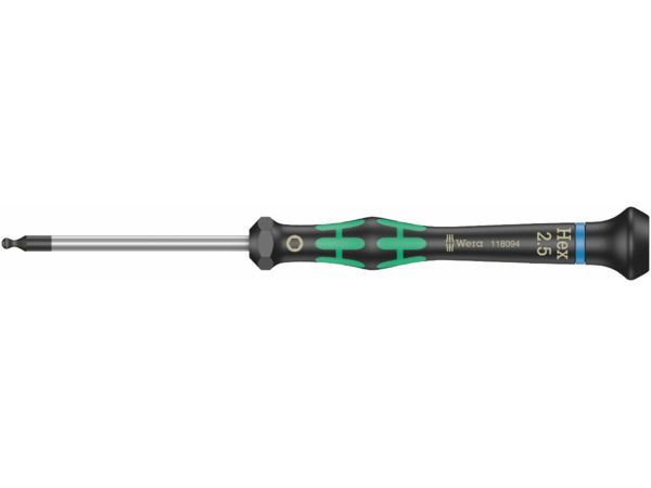 Wera 118070 Šroubovák šestihranný 2,5x60 mm k použití v elektronice Kraftform Micro typ 20