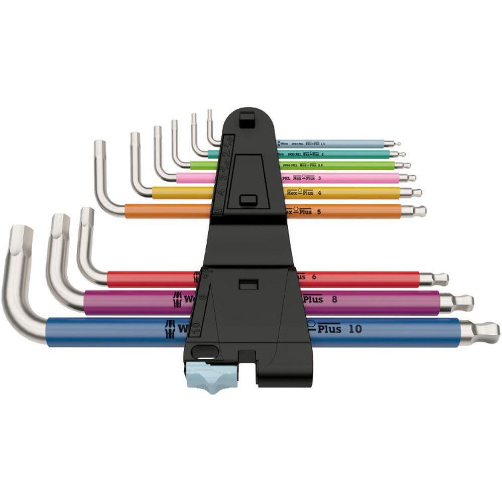 Wera 022669 Sada šestihranných klíčů Wera 3950/9 Hex-Plus Multicolour Stainless 1 (9 ks)