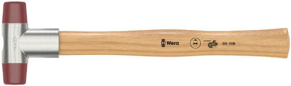 Wera 000535 Vyklepávací palička 102 – 7. Hlavy z Uretanu. Jasanová rukojeť 380 mm