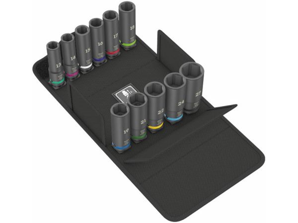 Wera 004841 Nástrčné hlavice 1/2" 13 ÷ 27 mm 8790 C Impaktor Deep Set 1 (Sada 11 dílů)