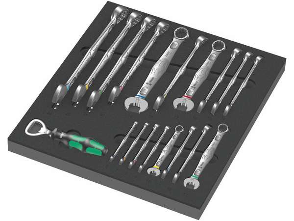 Wera 150121 Klíče Joker 6003 6 ÷ 24 mm typ 9731 v pěnové vložce, Set 1 (Sada 19 dílů)