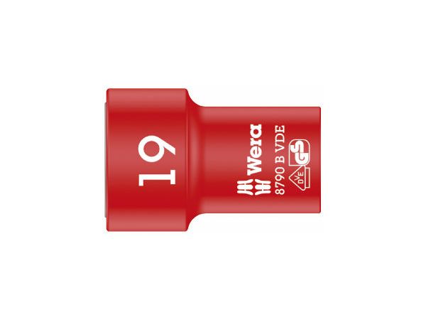 Wera 004963 Nástrčná hlavice 3/8" 6hran 19 mm typ 8790 B Zyklop VDE
