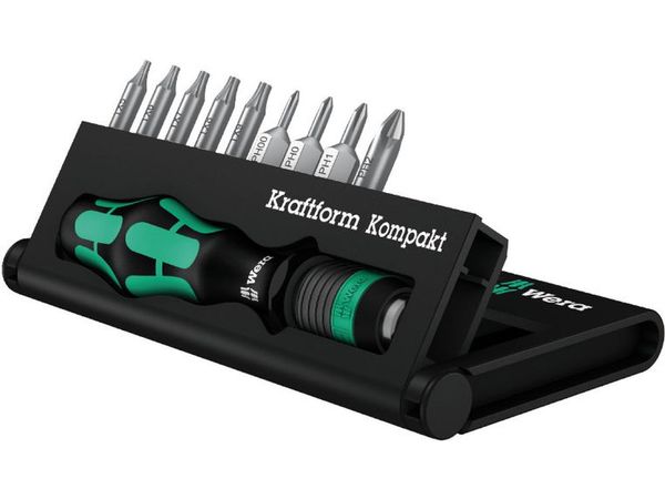 Wera Sada bitů a šroubováku Kraftform Kompakt 12, 10dílná
