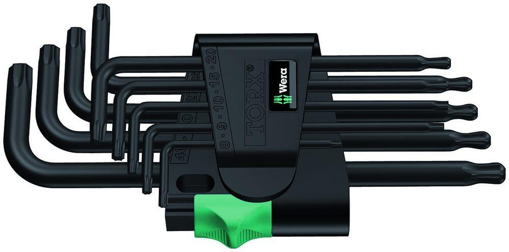 Wera 024242 Sada zástrčných klíčů 967 PKL/9 TORX, BlackLaser