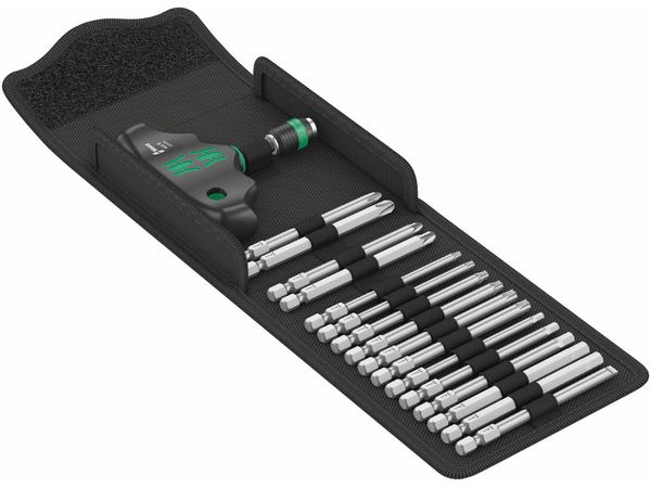 Wera Sada příčné rukojeti a bitů Kraftform Kompakt 400, 17dílná