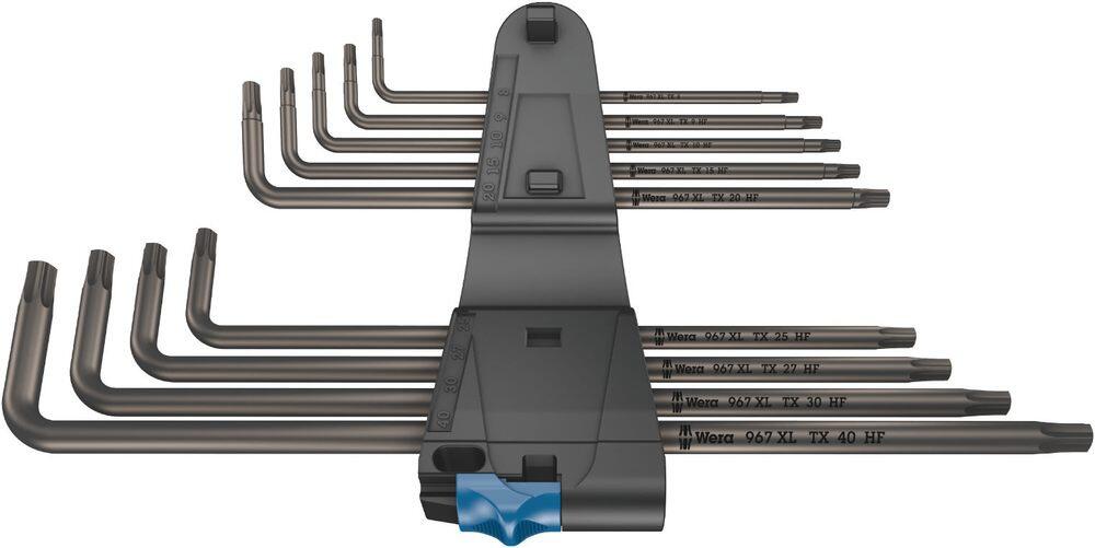 Wera 024450 Zástrčné klíče 967/9 Torx XL HF 1. Sada dlouhých 9 ks s přidržovací funkcí