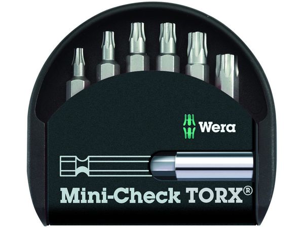Wera 056294 6-dílná sada bitů TORX Mini-Check TX s držákem 893/4/1 K