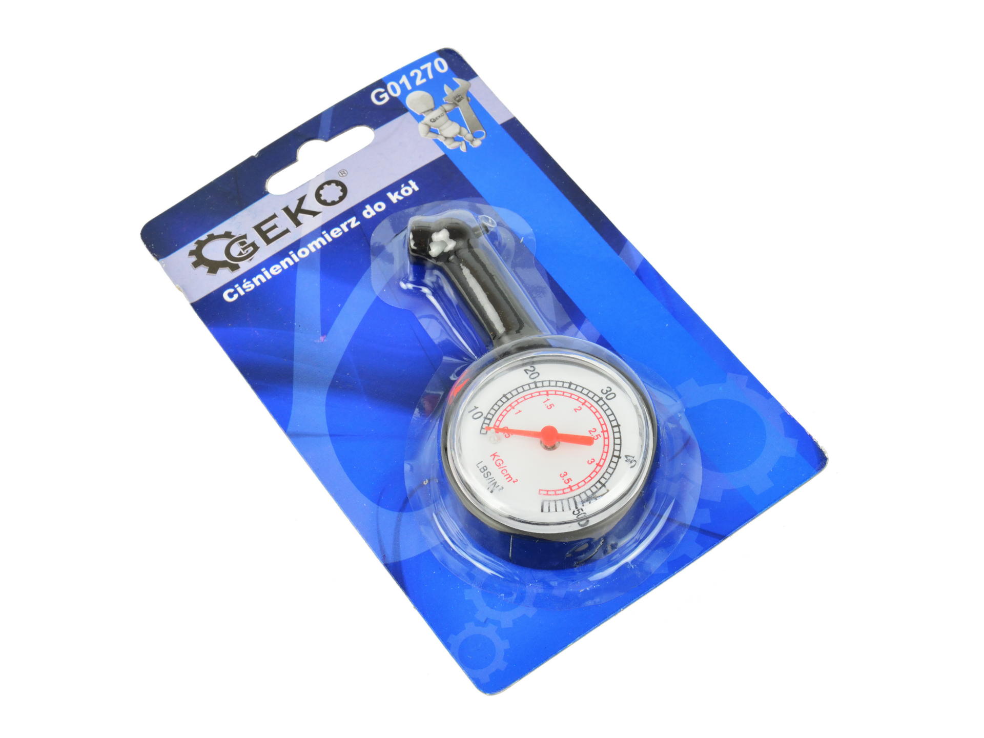 Manometr s ventilem, 0-3,5 bar