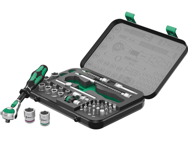 Wera 003533 Ráčnová sada Zyklop Speed 1/4" - 42 ks. 8100 SA 2