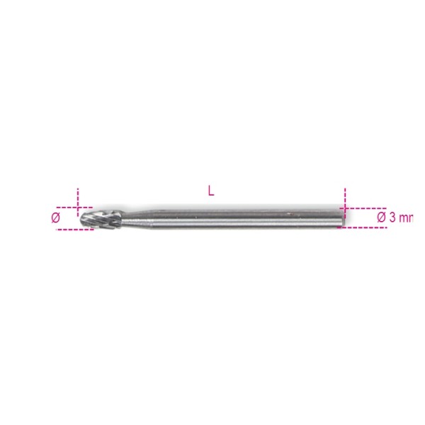 Beta tools Rotační pilník z tvrdokovu, 426MD-3/OV3