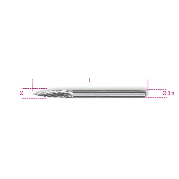Beta tools Rotační pilník z tvrdokovu, 426MD-3/F3
