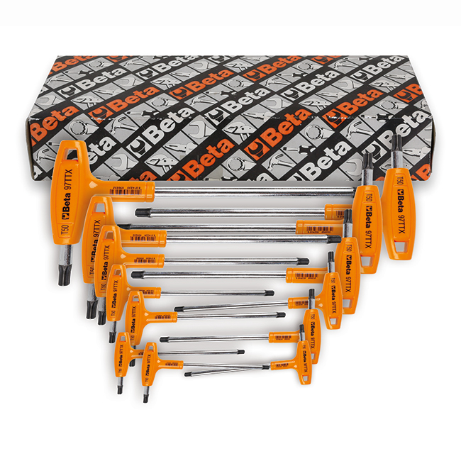 Sada 6 zástrčných klíčů Torx® s T-rukojetí