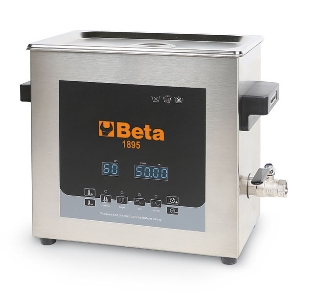 Ultrazvuková čistička, 13 l, 300 W, 230 V, výpustný ventil - Beta Tools