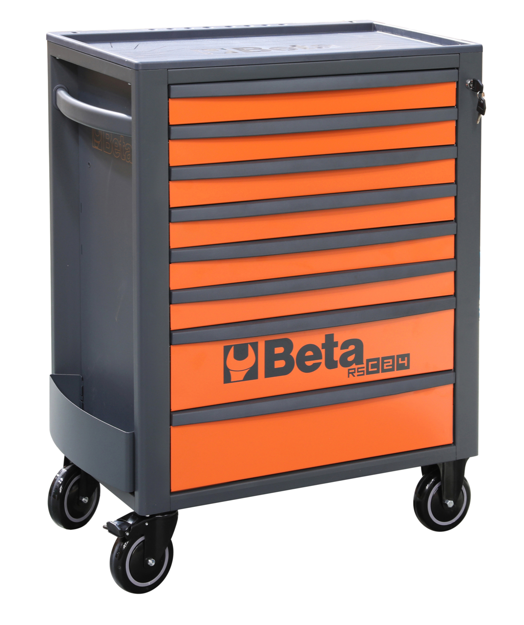 Dílenský vozík, 8 zásuvek, antracitově šedý a oranžový - Beta Tools