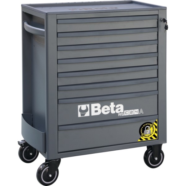 Dílenský vozík, 8 zásuvek, systém proti převrácení, antracitově šedý - Beta Tools