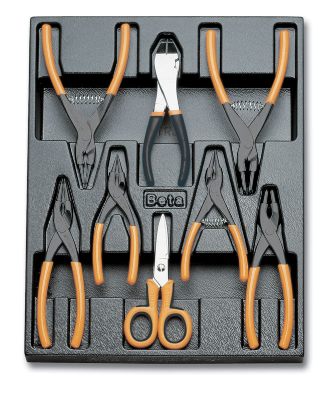Beta tools SADA KLEŠTÍ 8KS V PLASTOVÉ PODESTĚ, 2424/T140