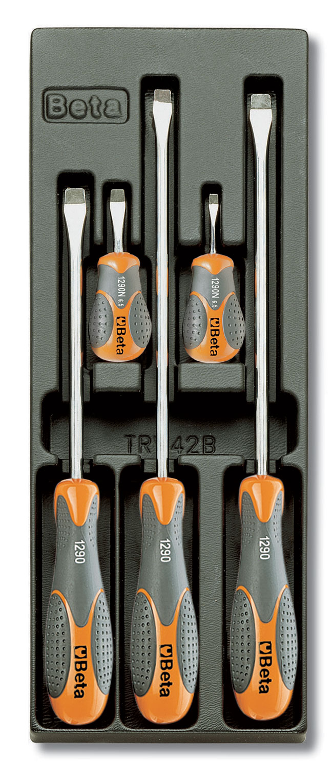 SADA ŠROUBOVÁKŮ 5KS V PLASTOVÉ PODESTĚ, 2424/T171